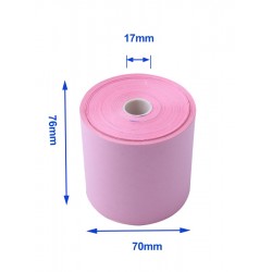  Laundry and  Dry Cleaner Till Roll – 77×77mm Pink  20pcs